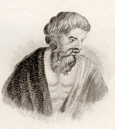 1825年に出版された「クラベス歴史辞典」からのアリストマコス 作： English School