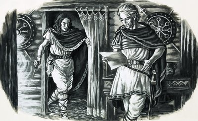 アルメニウス、後にドイツを解放したローマ人によって捕らえられたドイツの王子 作： English School