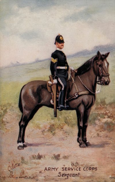 陸軍奉仕団、軍曹（カラーリトグラフ 作： English School