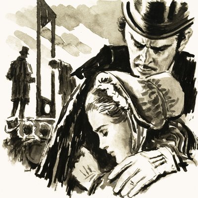 アーノルドベネット：The Old Wives &39;Taleのシーン 作： English School