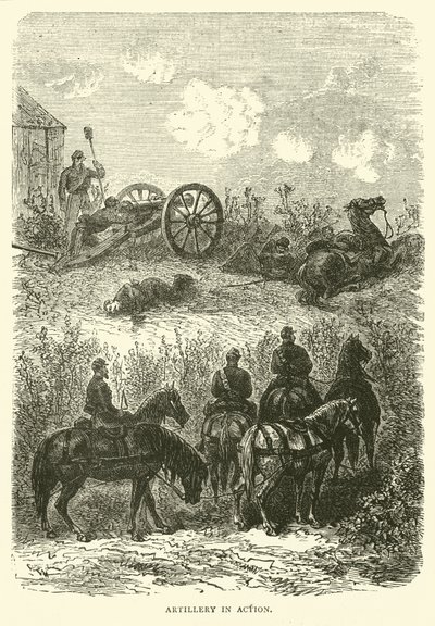 1870年10月の砲兵の行動 作： English School
