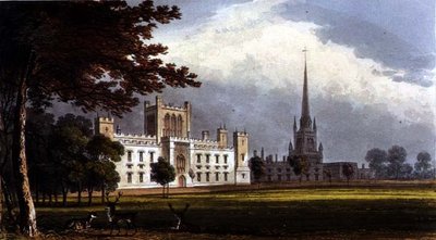 アッシュブリッジ・ハウス、R.アッカーマン（1764-1834）の「芸術のリポジトリ」より 作： English School