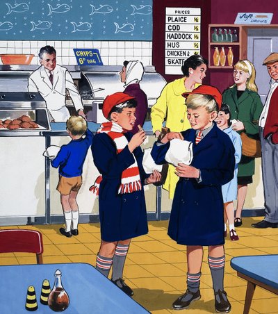 フィッシュ＆チップスショップ 作： English School