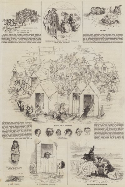At the Seaside (Engraving) 作： English School