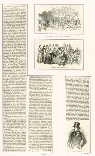 ビクトリア女王の生活への試み、1842年 作： English School
