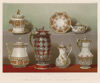 オーストリアの磁器、Mフィッシャー、ヘレンド、ハンガリー、帝国磁器製作所、ウィーン 作： English School