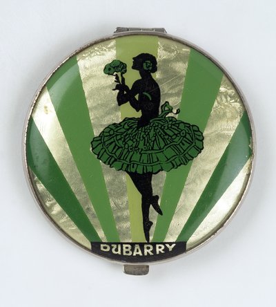 ダバリー製のバレリーナパウダーコンパクト（1920〜30年） 作： English School