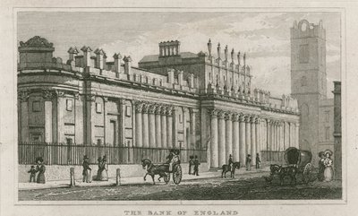 イングランド銀行、ジョンソーンズサウスフロント、1823年 作： English School