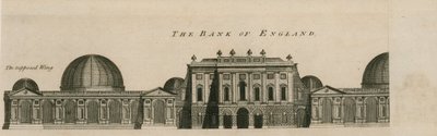 イングランド銀行、ウェストウィング、1783年、ロバートテイラー卿 作： English School