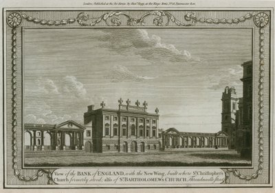 イングランド銀行、ウェストウィング、1783年、ロバートテイラー卿 作： English School