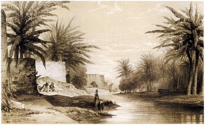バスラ、1834-37年頃（ドローイング 作： English School