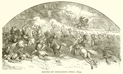 チャルグローブフィールドの戦い、1643年 作： English School