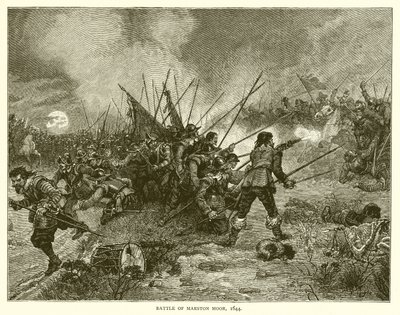 マーストンムーアの戦い、1644年 作： English School