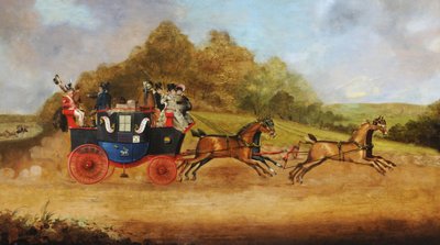 ビヴァリーとハルの客車、1826年頃（油彩・カンヴァス） 作： English School