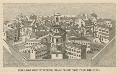 トシルフィールズ刑務所の鳥瞰図 作： English School