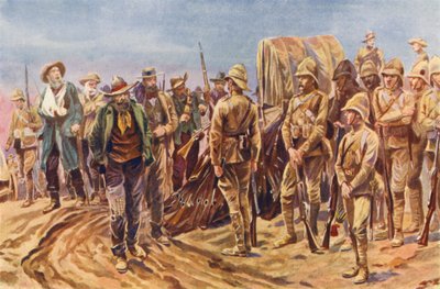 パールデベルグの戦いの後、降伏するボーア軍 作： English School