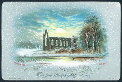 ボルトン修道院、クリスマスカード 作： English School