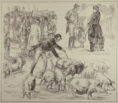 1886年10月4日、イラストレイテッドロンドンニュースよりアイルランドでボイコット 作： English School