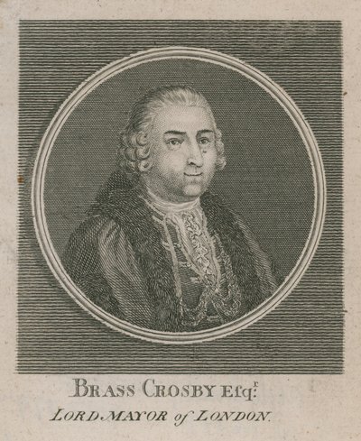 ブラス・クロスビー、ロンドン市長1765 作： English School