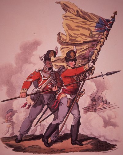 イギリス軍兵士（カラーリトグラフ 作： English School