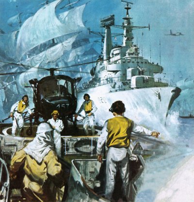 イギリス海軍、過去と現在 作： English School