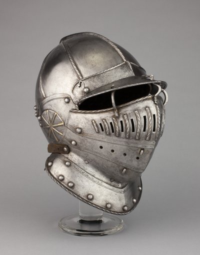 おそらくウィリアム・ハーバートの鎧、ペンブルック伯、1550年頃からの落下するバッファを備えたブルゴネット 作： English School