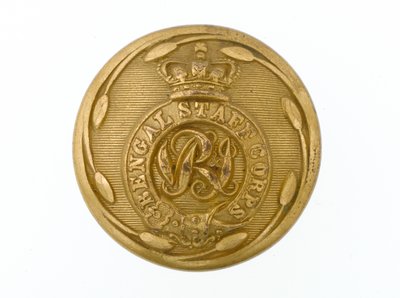 ボタン、ベンガルスタッフ軍団、1876-1891 作： English School