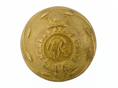 ボタン、マドラススタッフ軍団、1861-1876。 作： English School