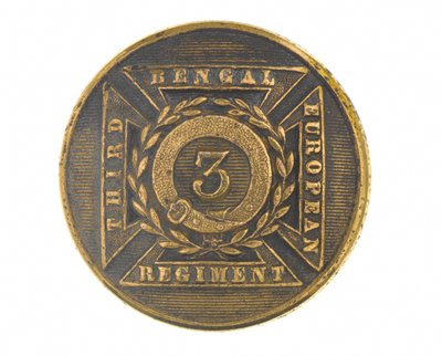 ボタン、将校、第3ベンガルヨーロッパ連隊、1854-1861 作： English School