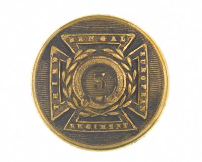 ボタン、将校、第3ベンガルヨーロッパ連隊、1854-1861 作： English School