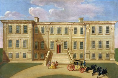 カルクホール、ダービーシャー、ヘンリーハープール卿の座、バロネット、c.1734 作： English School