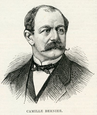 カミーユ・ベルニエ（1823-1902）1884年5月の「イラストレイテッド・ロンドン・ニュース」より（彫刻版 作： English School