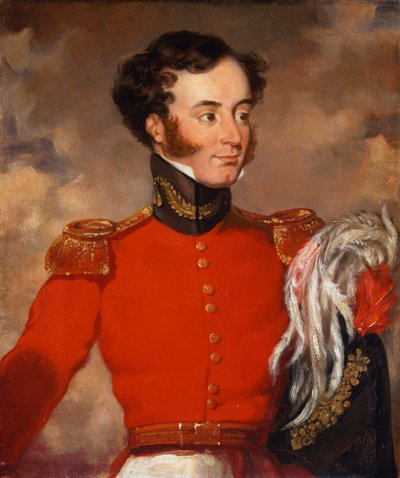 キャプテンBulstrode Bygrave（1802-73）c.1838 作： English School