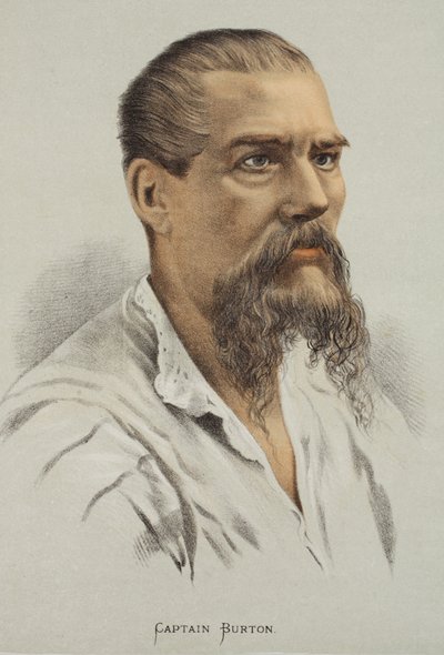 バートン船長、J。ユーイングリッチー著「The Pictorial Edition of the Life and Discoveries of David Livingstone」のイラスト、パブ。 A. Fullarton＆Co.、1876年 作： English School