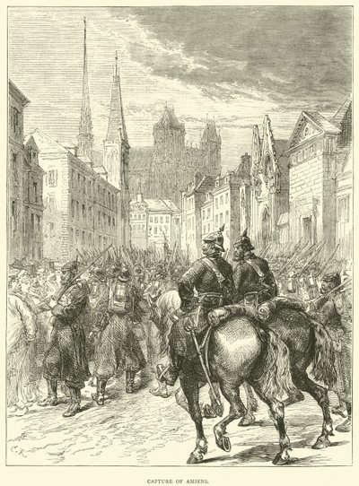 アミアンの捕獲、1870年12月 作： English School