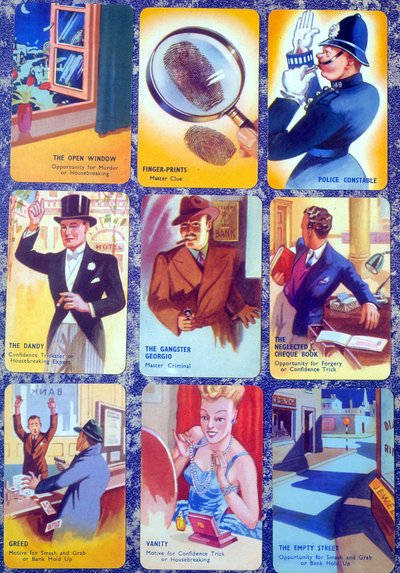 英語の家族のカードMurderMysteryカードゲームI Commit、c.1930 作： English School
