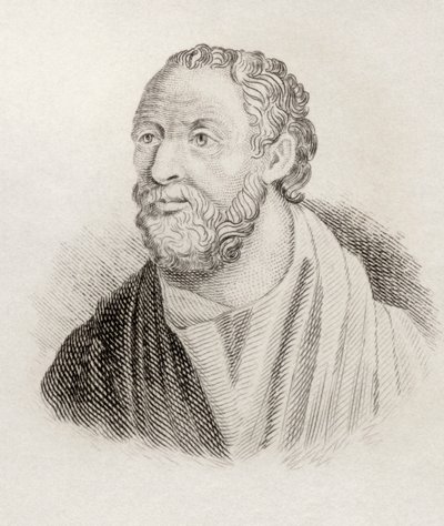 1825年に出版された「クラベス歴史辞典」からのカルネデス 作： English School