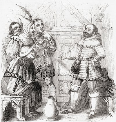 大工、羽織職人、織物職人、染物職人、タペストリー職人：A Pictorial Museum, pub.1847 作： English School
