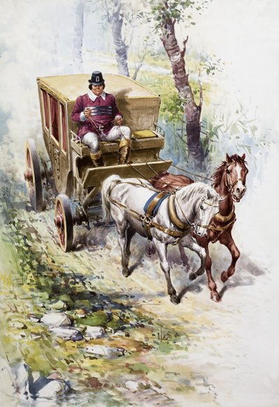 馬が引く馬車 作： English School