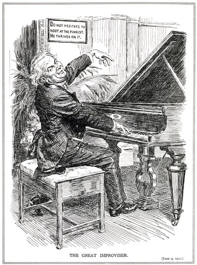 1920年6月、大即興者または即興物語のリーダーとしての漫画の大騒ぎLLoyd George 作： English School