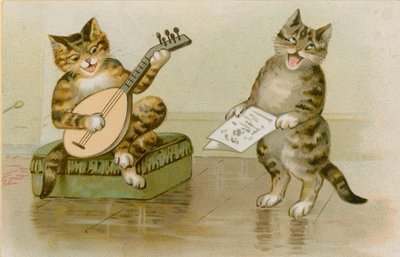 音楽を作る猫 作： English School