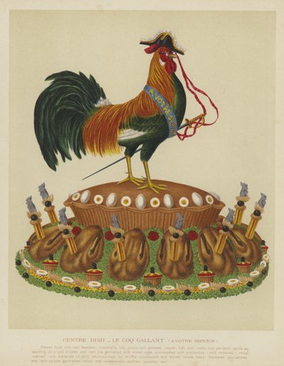センターディッシュ-le coq gallant（at your service） 作： English School