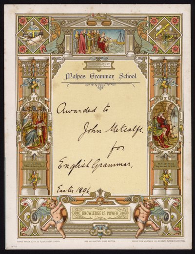 チェシャーのマルパス グラマー スクールの生徒に英文法の証明書が授与されました 作： English School