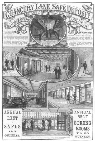 チャンスリーレーンセーフデポジット、1886 作： English School