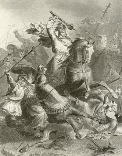 Charles Martel at Tours 作： English School