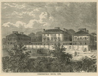 チェスターフィールドハウス、1760 作： English School