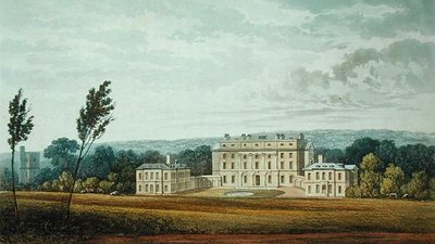 1826年頃に出版されたアッカーマンの「芸術のリポジトリ」に掲載されていた「シェヴニング」（カラーリトグラフ） 作： English School