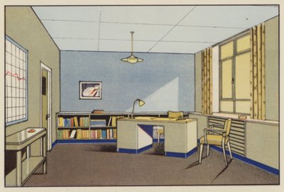 チーフセールスオフィス（カラーリトグラフ） 作： English School