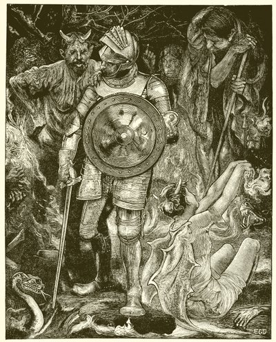 クリスチャンは死の谷の谷で悪魔の会社に会います 作： English School