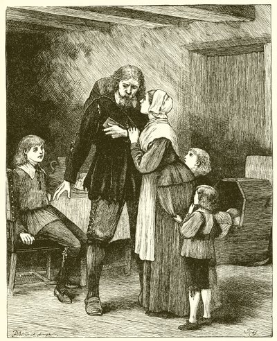 クリスチャンは妻と子供たちに苦痛を告げる 作： English School